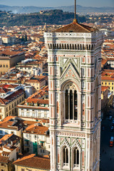 Fototapeta na wymiar Florence, Duomo and Giotto's Campanile.