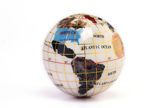 Globe showing the world