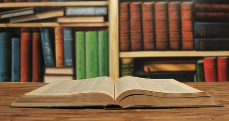 opened textbook