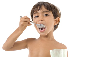 Boy Eating