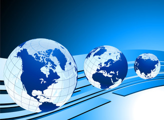 Globes and Maps Ideal for Business Concepts