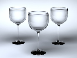 three glasses