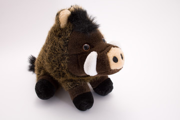 peluche sanglier sauvage