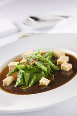 Asian soup with tofu