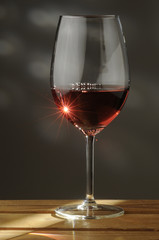 Calice di vino rosso