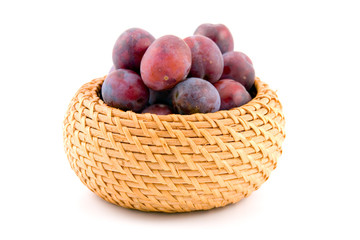 Still-life with plums