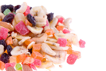 Mix of dried fruits and nuts