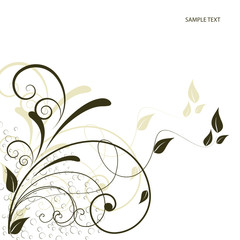 Abstract flowers background with place for your text