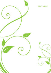 Abstract flowers background with place for your text