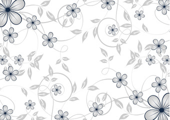 Abstract flowers background with place for your text