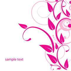 Abstract flowers background with place for your text