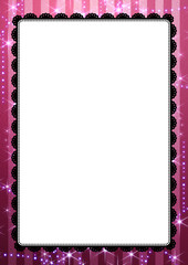 レース模様のフレーム