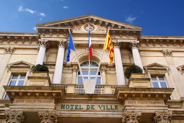 Fronton d'h&ocirc;tel de ville
