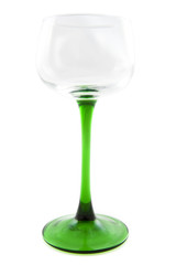 Empty glass of wine