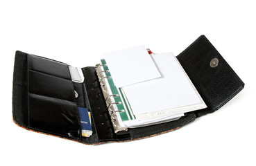 Paper organizer isolated on white with clipping path