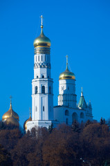 Fototapeta na wymiar Ivan the Great bell tower, Kremlin, Moscow, Russia