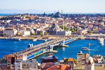 Fototapeten Brücke über das Goldene Horn, Istanbul © Sailorr