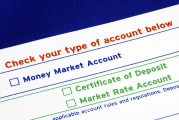 Select your bank account in the deposit slip
