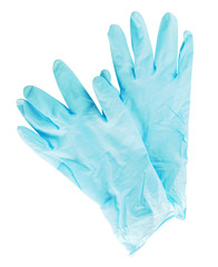 Medical gloves isolated on white