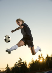 Fototapeta na wymiar Soccer Girl