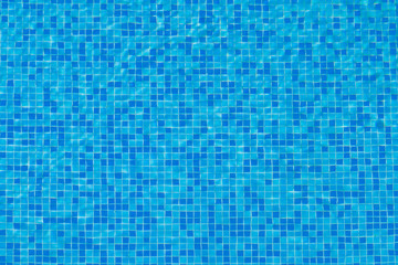 mosaic bottom watched through the water