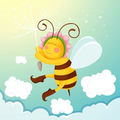 Foto auf Leinwand Biene © Wichittra Srisunon