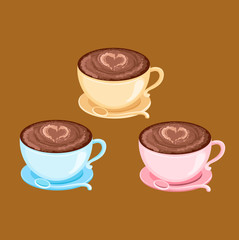 coffee cup with heart