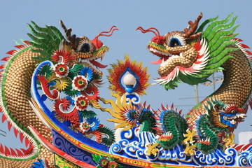 Chinese temple, Bangkok, Thailand.