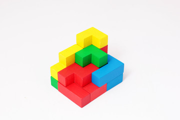 Fototapeta na wymiar wooden toy blocks