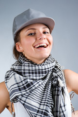 beautiful girl in cap