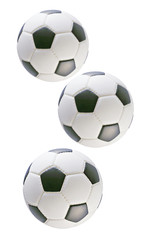 Obraz premium Three soccer balls