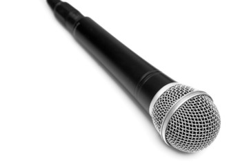 Microphone isolated on white