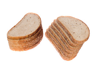 bread isolated on the white background