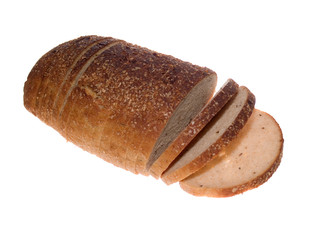bread loaf isolated on the white background