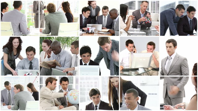 Businesss team showing spirit of teamwork in  business