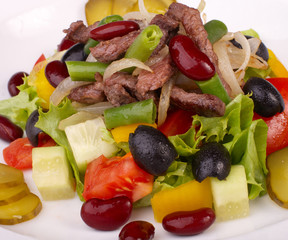 Fresh salad with vegetables