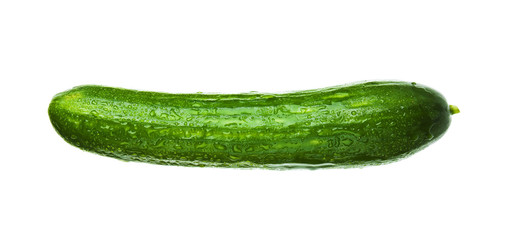 fresh cucumber isolated on a white background