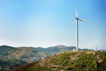 A wind turbine