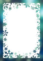 雪の結晶のフレーム