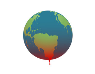 Die Erde schmilzt, Illustration