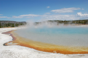 Yellowstone National Park Sunset Lake Black Sand Basin