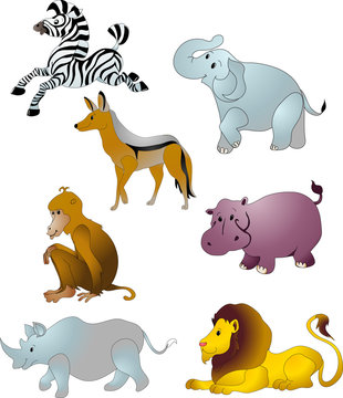 Cartoon animals vector