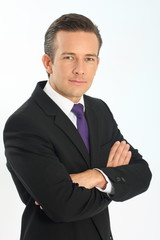 businessman looking at camera