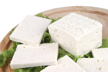 soft cheese on plate