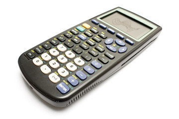 isolated graphic calculator in a white background