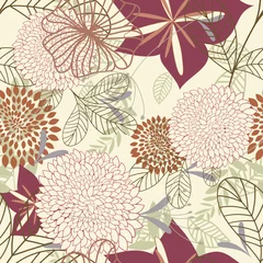 Fotobehang floral seamless pattern © Konovalov Pavel