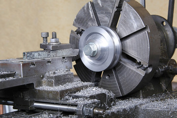 Workpiece on turning lathe