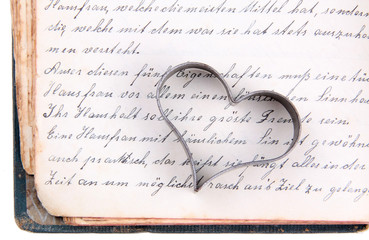 Altes Haushalts- u. Kochbuch