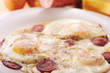 Omelet from eggs