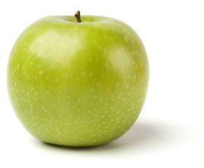 green apples isolated on white background